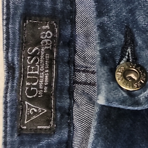 Vintage Guess Dark Blue Denim Curvy Sophia Skinny Jeans Sz. 27 - Picture 4 of 9